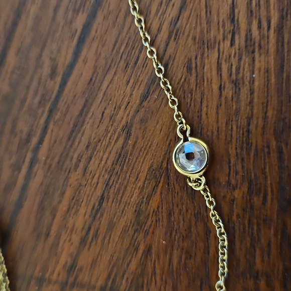 Freida Rothman Gold Necklace with Pearl Accents - Picture 3 of 5